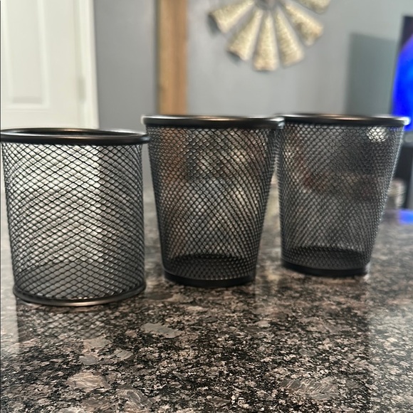 3 Black Wire Pen Holders Desk Organizers NWOT - Picture 9 of 13
